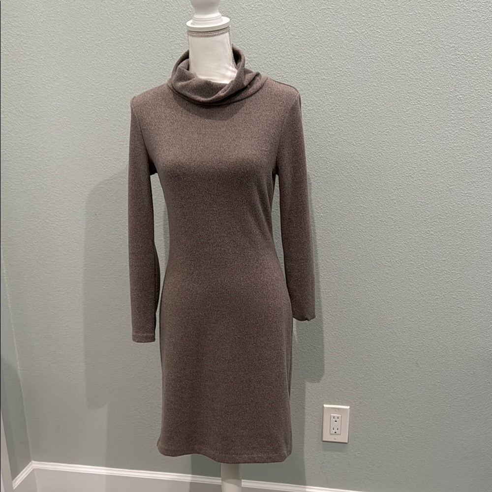 Banana Republic Brown Cowl Neck Sheath Dress